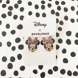 NWT BaubleBar x Disney Minnie Mouse Earrings